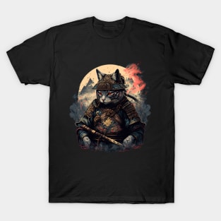 Samurai Cat T-Shirts for Sale | TeePublic